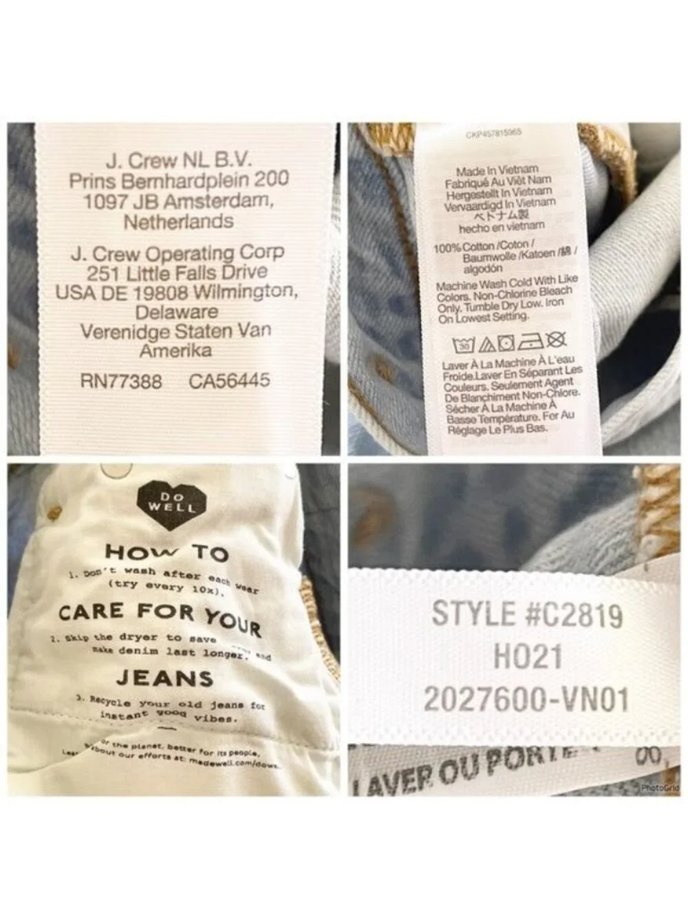 Madewell The Perfect Vintage Jean in Fitzgerald Wash 23 style C2819